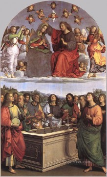 オッディ祭壇の聖母戴冠 ルネサンスの巨匠ラファエロ Oil Paintings